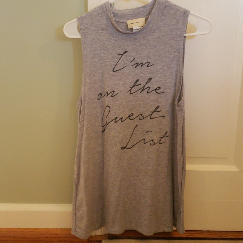 Gray shirt